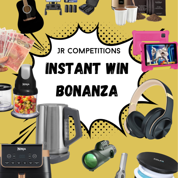 Instant Win Mega Prize Bonanza with £250 end Prize