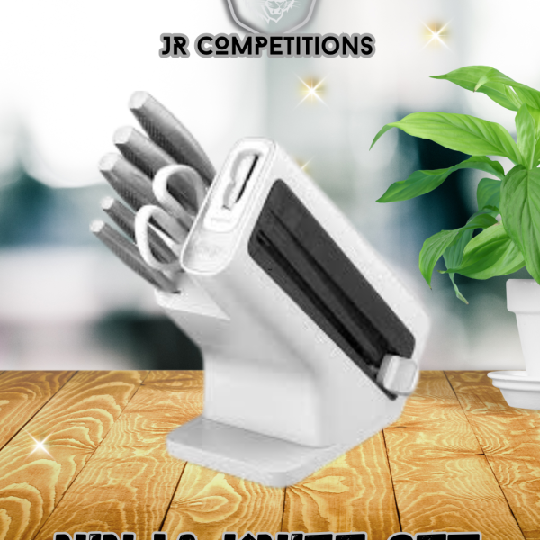 Ninja StaySharp Stainless 6-Piece Knife Set & White Block