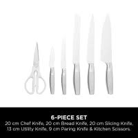 Ninja StaySharp Stainless 6-Piece Knife Set & White Block