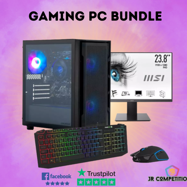 StormForce Ryzen 5 5500GT 16GB RAM 1TB SSD + 23.8 Inch FHD Gaming Monitor Bundle