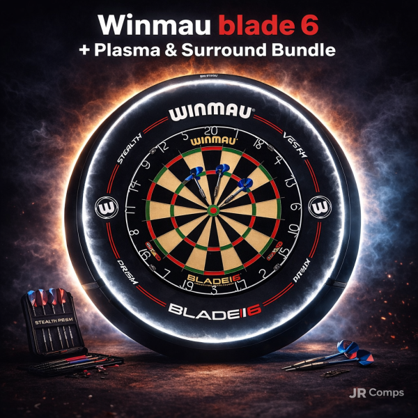Winmau Blade 6 + Winmau Plasma + Winmau Pro-Line Surround Bundle